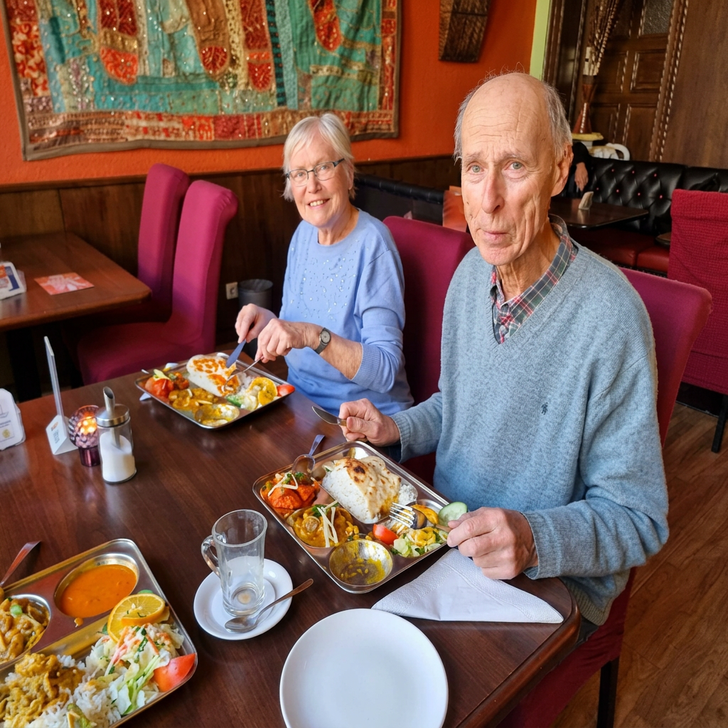 Zufriedene Gäste im Masala Restaurant